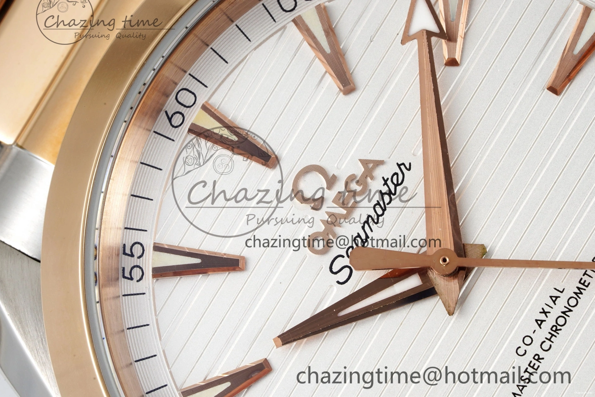 0127 Aqua Terra 150M SS RG JQK 1:1 Best Edition White Dial on SS RG Bracelet A OnTrend 7828